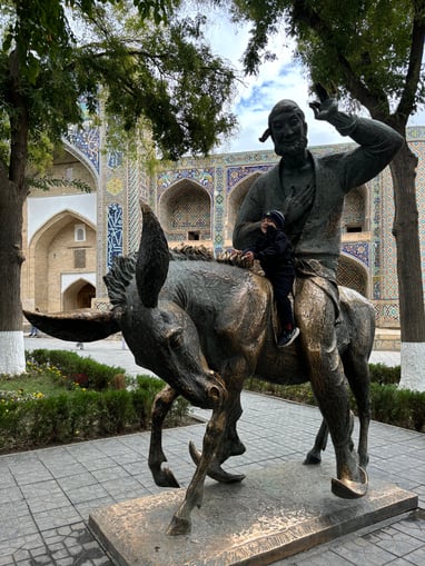 Denkmal Nasreddin in Bukhara-1